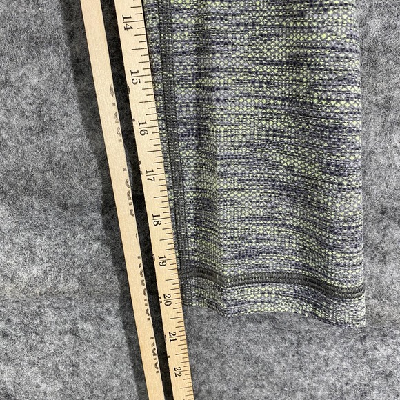 Lululemon Wunder Under Crop Leggings 4 Green Space Dye Mid Rise Knit - Picture 11 of 13